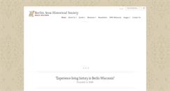 Desktop Screenshot of berlinareahistoricalsociety.com