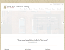 Tablet Screenshot of berlinareahistoricalsociety.com